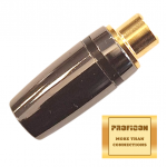 RCA 35F MG BLACK ΜΑΥΡΟ της Pro.fi.con υψηλής ποιότητος επίχρυσο θηλυκό φις female plug golden plated